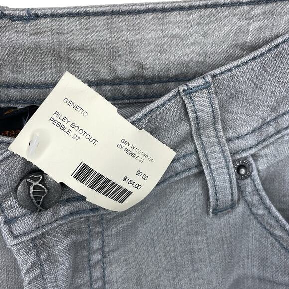Genetic Denim Riley Bootcut Jeans Pebble Gray Size 27 NWT Women’s Pants - Picture 5 of 8